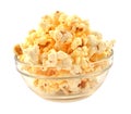 Bowl of fresh popped popcorn Royalty Free Stock Photo