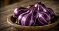 A bowl of fresh purple onions, ready to be used in your next culinary masterpiece