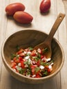 Bowl of fresh salsa