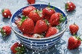 Bowl of fresh strawberries