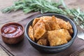 Bowl of fried ravioli