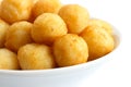 Bowl of fried small potato balls.