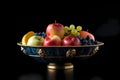 Bowl of Fruit in the style of Art Deco (Generative AI)