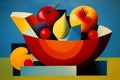 Bowl of Fruit in the style of Dadaism (Generative AI)