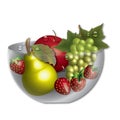 Bowl with fruits