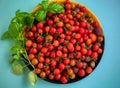 A bowl full of fresh cherry tomatoes. Royalty Free Stock Photo