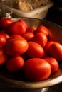 Bowl full of Red Tomatoes for Cooking at Supper time Royalty Free Stock Photo