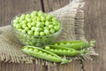 A bowl full of green peas Royalty Free Stock Photo