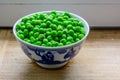 a bowl full of peas Royalty Free Stock Photo