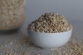 A bowl full of quick oats or quick cooking oats