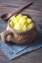 Bowl of ghee clarified butter Royalty Free Stock Photo