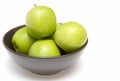 Bowl of granny smith apples