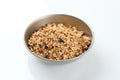 A Bowl of Granola with Dried Fruit Royalty Free Stock Photo