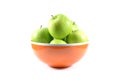 Bowl of green apples