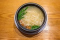 Bowl of GuoQiaoMiXian Chinese rice noodles