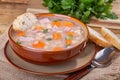 Bowl of Ham and Bean Soup Royalty Free Stock Photo