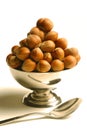 Bowl hazelnuts Royalty Free Stock Photo