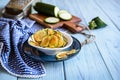 Homemade roasted zucchini chips Royalty Free Stock Photo