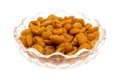 Bowl of hot and spicy peanuts Royalty Free Stock Photo