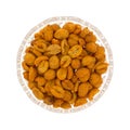 Bowl of hot and spicy peanuts top view Royalty Free Stock Photo