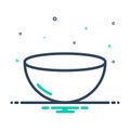 Mix icon for Bowl, goblet and jorum Royalty Free Stock Photo