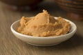 Bowl with Japanese miso Royalty Free Stock Photo