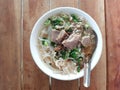 a bowl of javanese beef soup