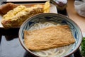 Bowl of Kitsune Udon and Side of Tempura