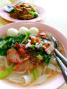 A bowl of kway tiao soup