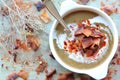 Bowl of lentil cream soup