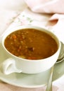 Bowl of lentil soup Royalty Free Stock Photo