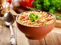 Bowl of lentil soup Royalty Free Stock Photo