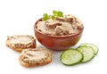 Bowl of liver pate