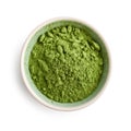 Bowl of matcha powder