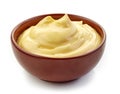 Bowl of mayonnaise Royalty Free Stock Photo