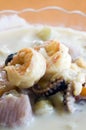 Bowl of mixed seafood soup nicaragua