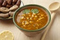 Bowl of Moroccan harira soup Royalty Free Stock Photo