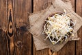 Bowl with Mungbean Sprouts Royalty Free Stock Photo