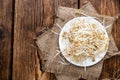 Bowl with Mungbean Sprouts Royalty Free Stock Photo