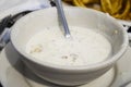 Bowl of New England chowder