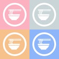 Bowl of noodle icon Vector EPS10, Great for any use.