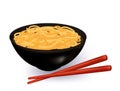 Bowl of noodles soup