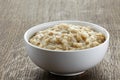 Bowl of oats porridge Royalty Free Stock Photo