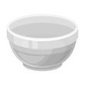 Bowl of oil.Olives single icon in monochrome style vector symbol stock illustration web. Royalty Free Stock Photo