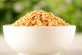 Bowl of Organic lentils .Shallow depth of field photograph. Royalty Free Stock Photo