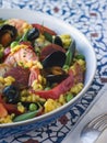 Bowl of Paella Royalty Free Stock Photo