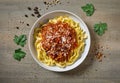 bowl of pasta bolognese