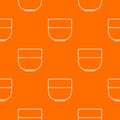 Bowl pattern vector orange Royalty Free Stock Photo