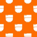 Bowl pattern vector orange Royalty Free Stock Photo