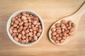 Bowl of peanut and a scoop of peanut